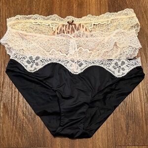 NEW 3 Victoria’s Secret Panties Size M